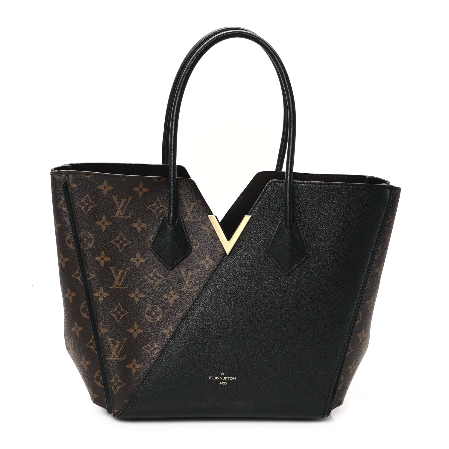 Calfskin Monogram Kimono Tote Black