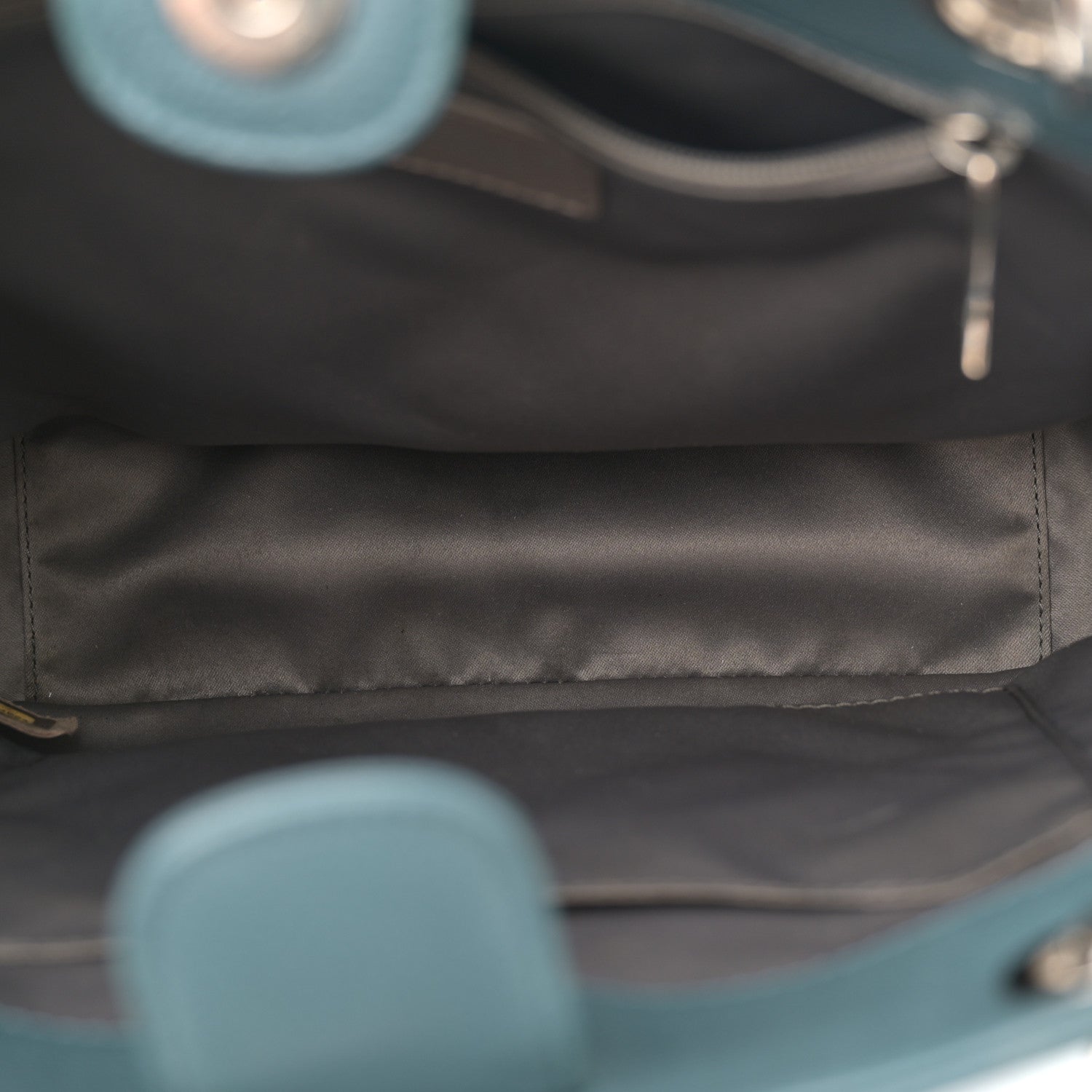 Caviar Quilted Petit Shopping Tote PST Blue