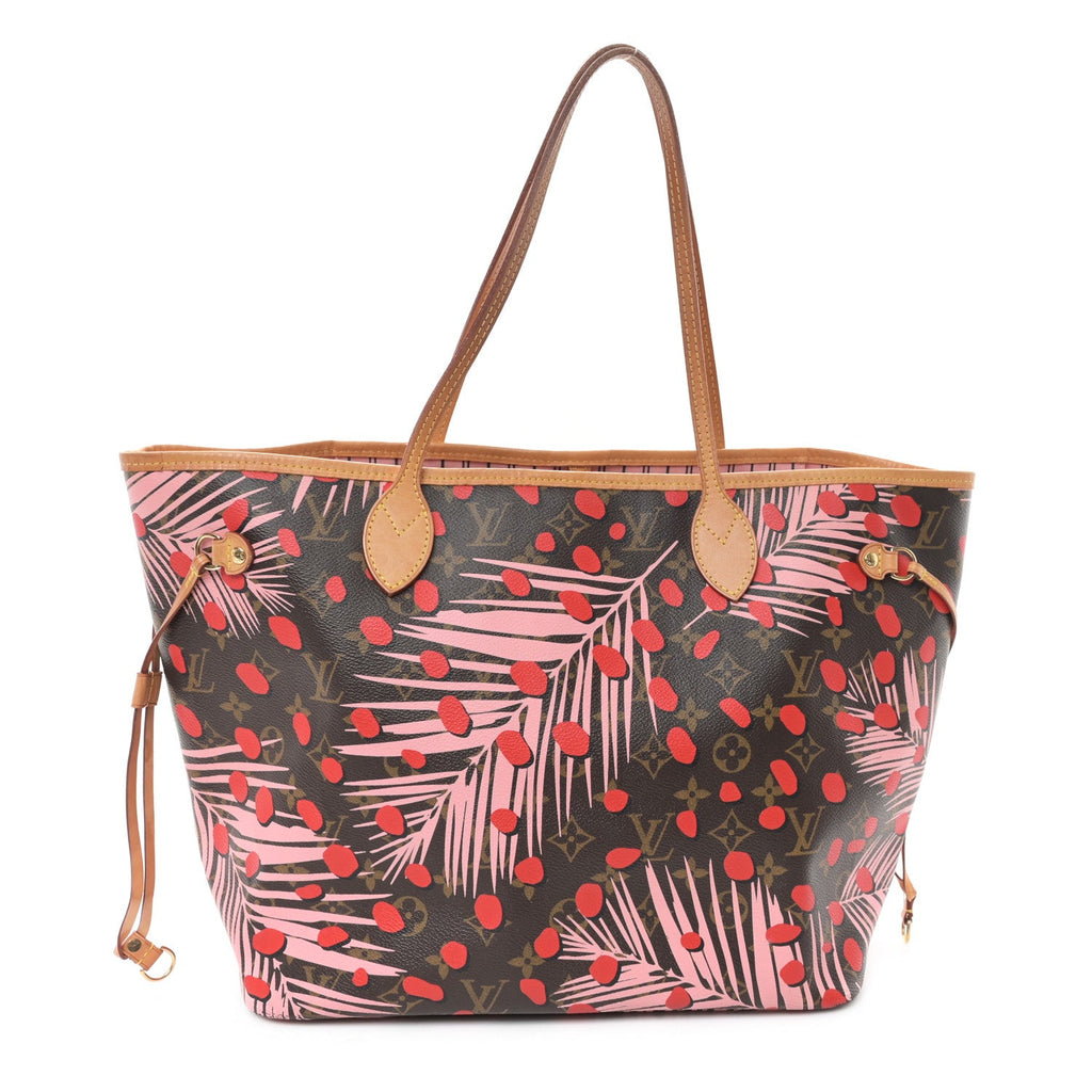 Monogram Jungle Dots Neo Neverfull MM Sugar Pink Poppy