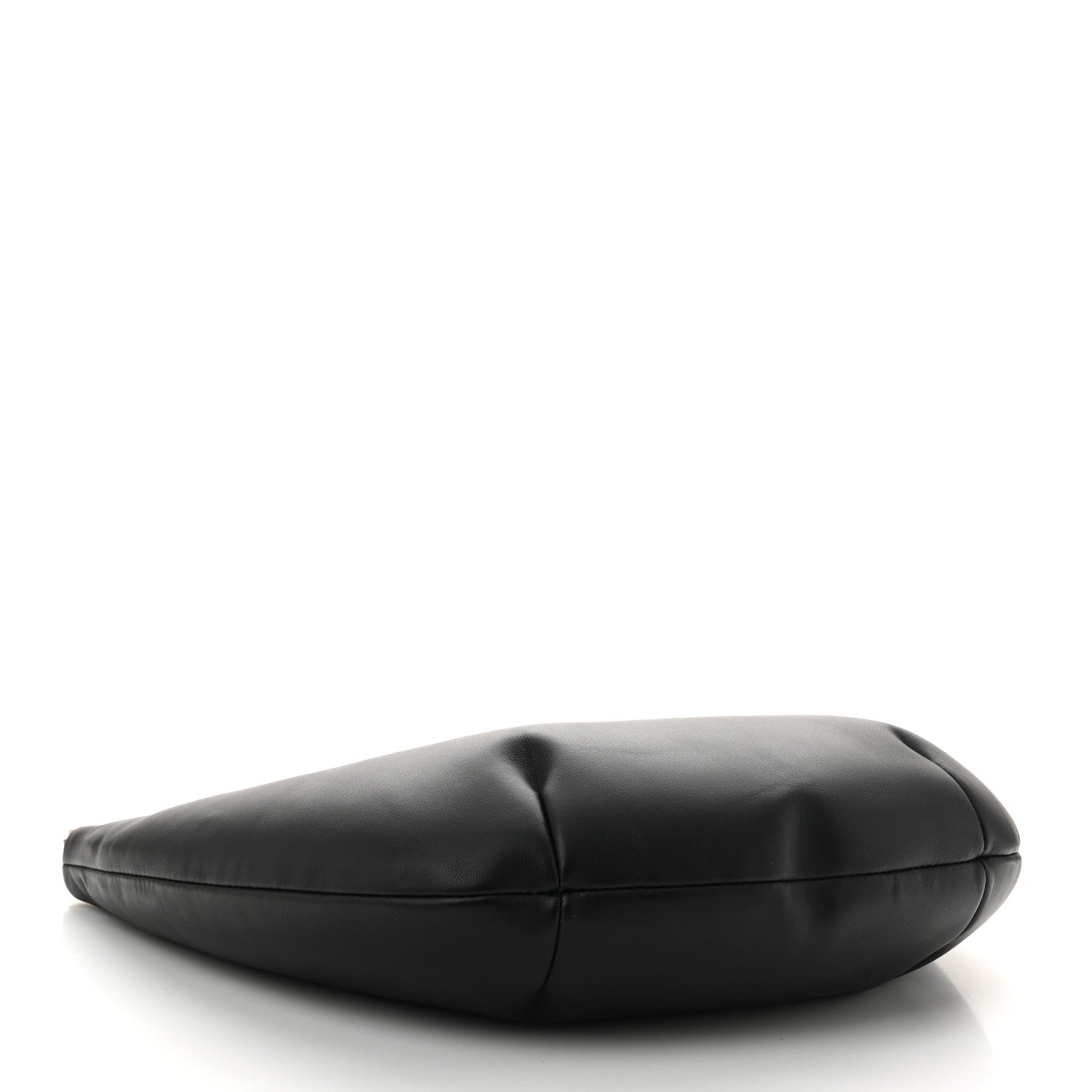 Calfskin Paperclip Hobo Bag Black