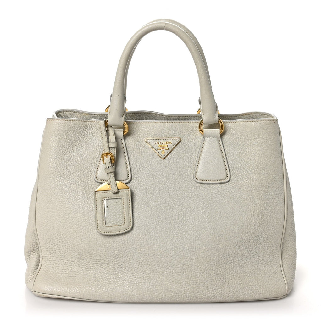 Vitello Daino Shopping Tote White