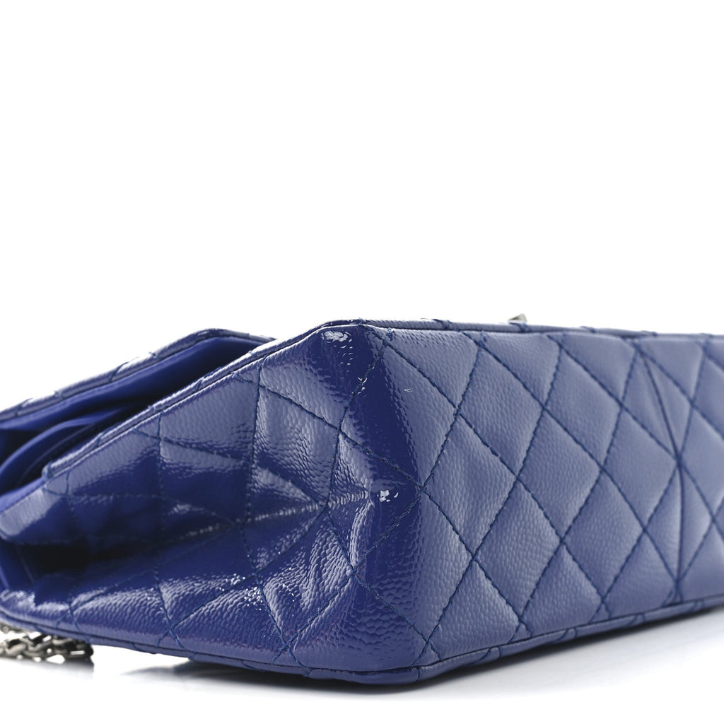 Patent Caviar Quilted 2.55 Reissue 226 Flap Navy Blue
