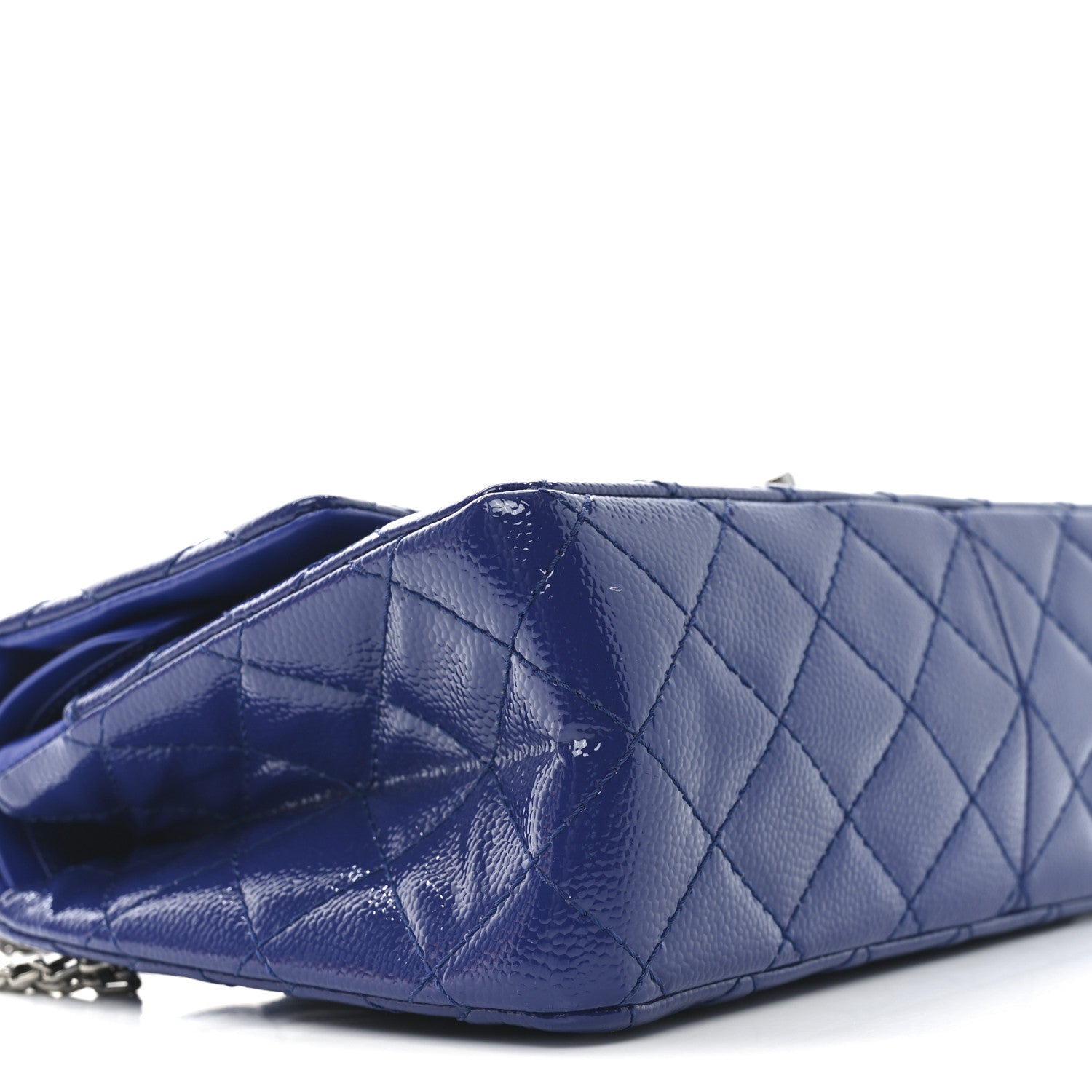 Patent Caviar Quilted 2.55 Reissue 226 Flap Navy Blue