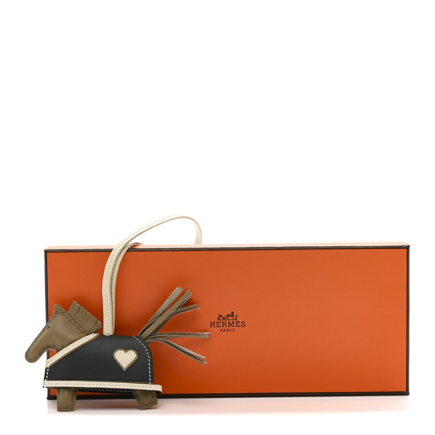 Milo Lambskin Grigri Rodeo Robeo Coeur Bag Charm PM Beige Marfa Craie Vert Mangrove