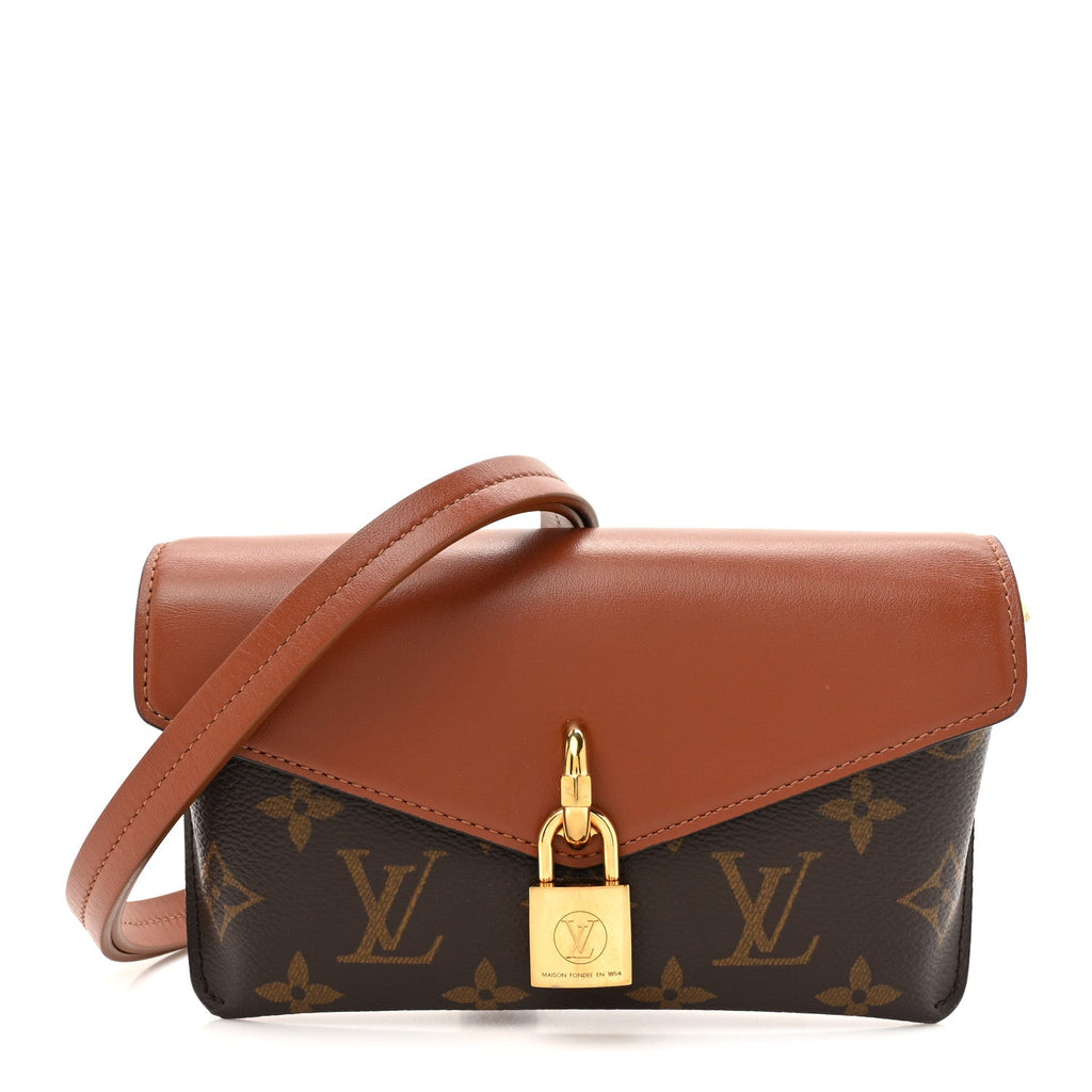 Monogram Padlock On Strap Caramel