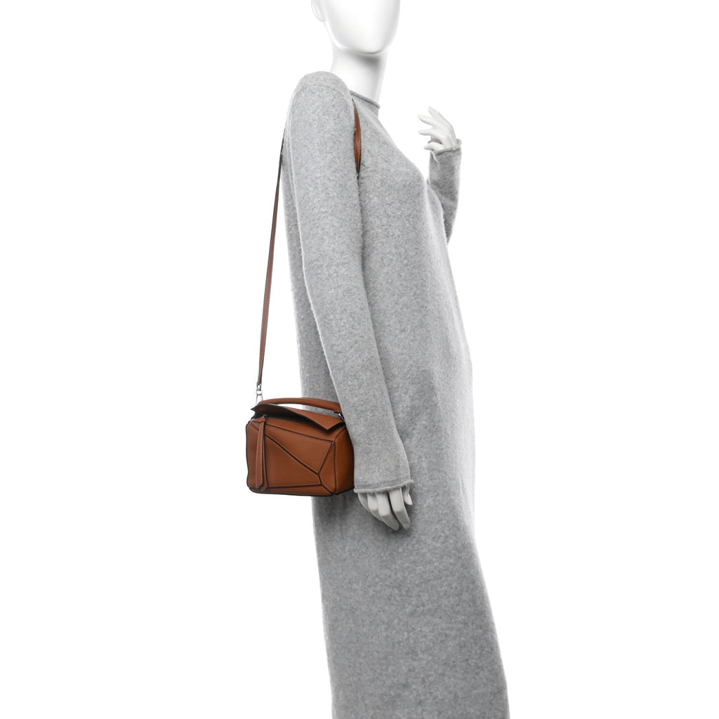 Calfskin Mini Puzzle Bag Tan