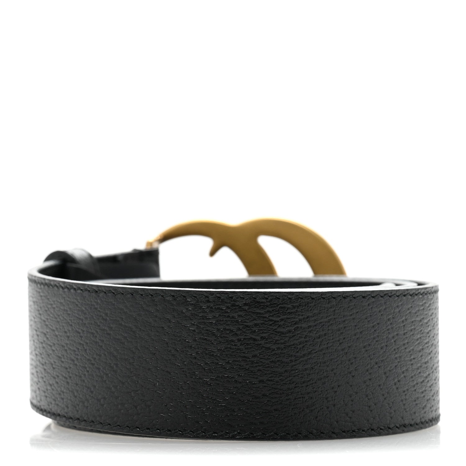 Textured Calfskin Double G 40mm Belt 85 34 Black