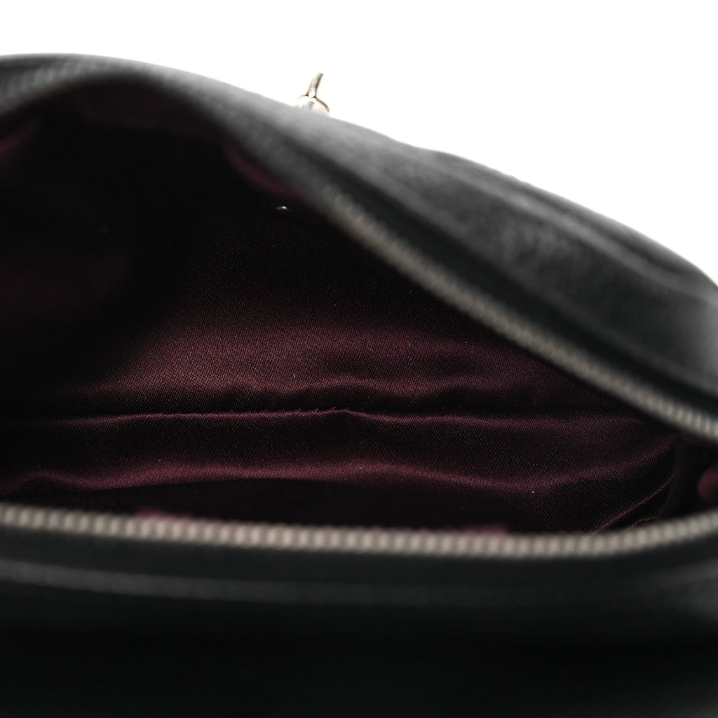 Caviar Quilted New Mini Flap Black