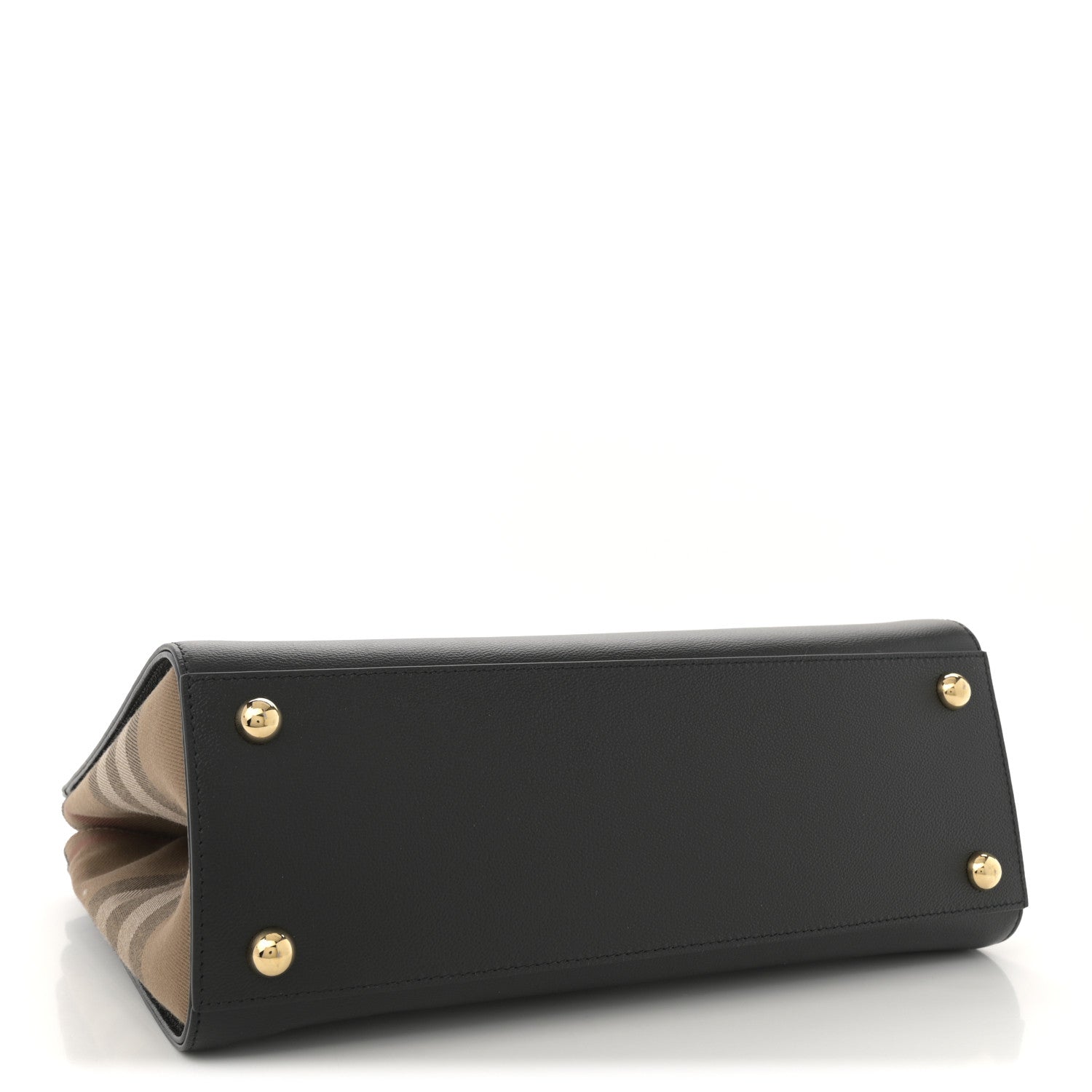 Calfskin Mega Check Small Banwell Tote Dark