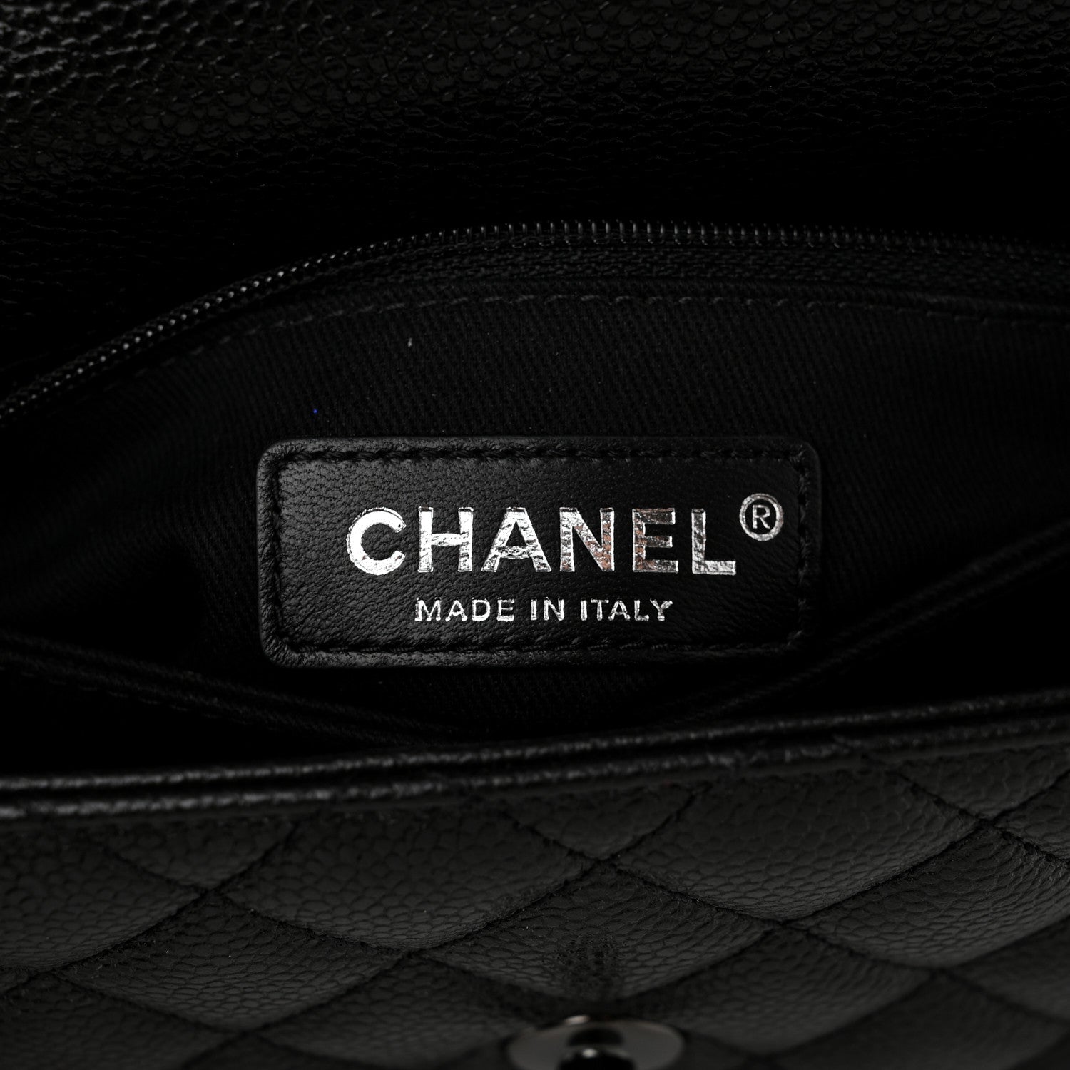 Caviar Quilted Mini Coco Handle Flap So Black