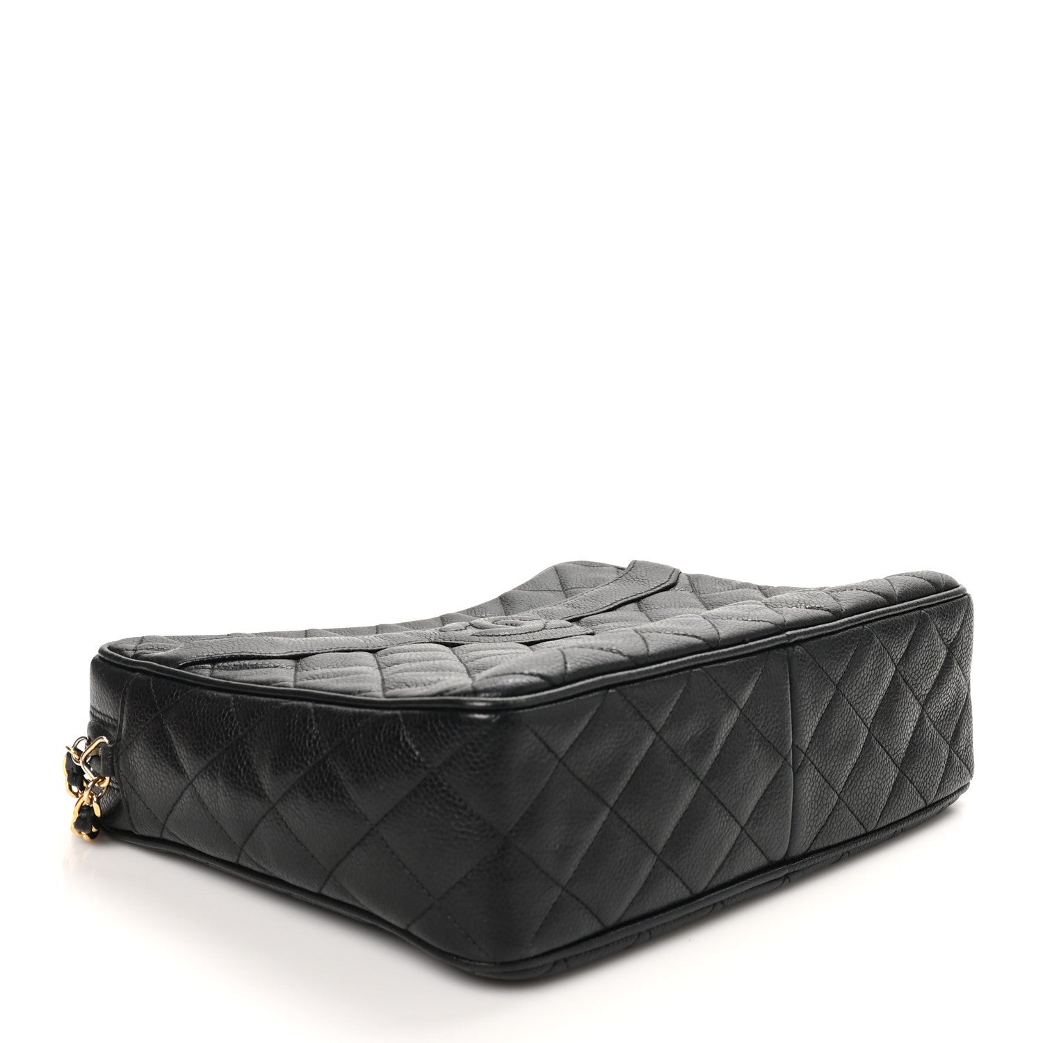 Caviar Quilted Camera Case Black