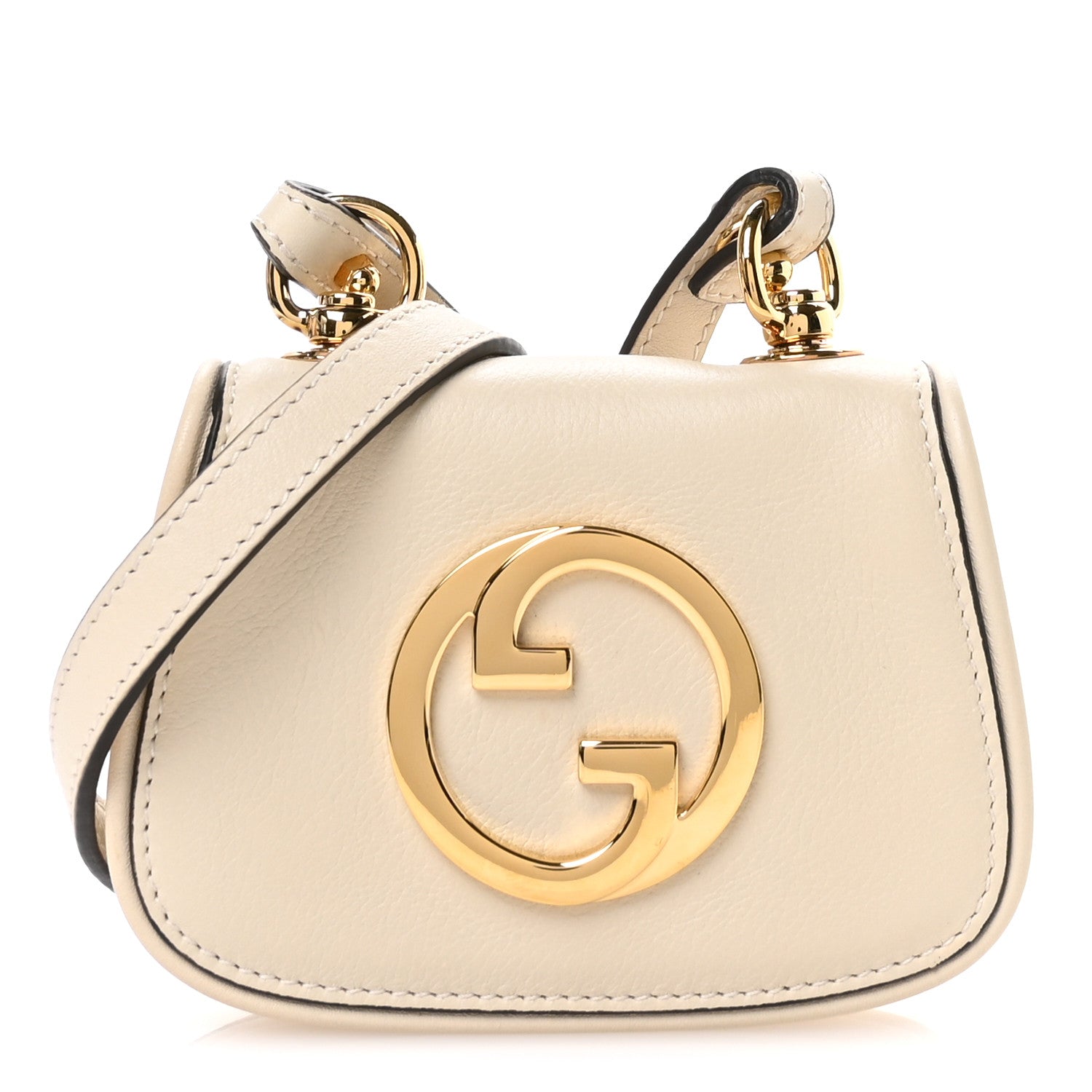 Roxy Calfskin Blondie  Case Wallet with Strap Mystic White