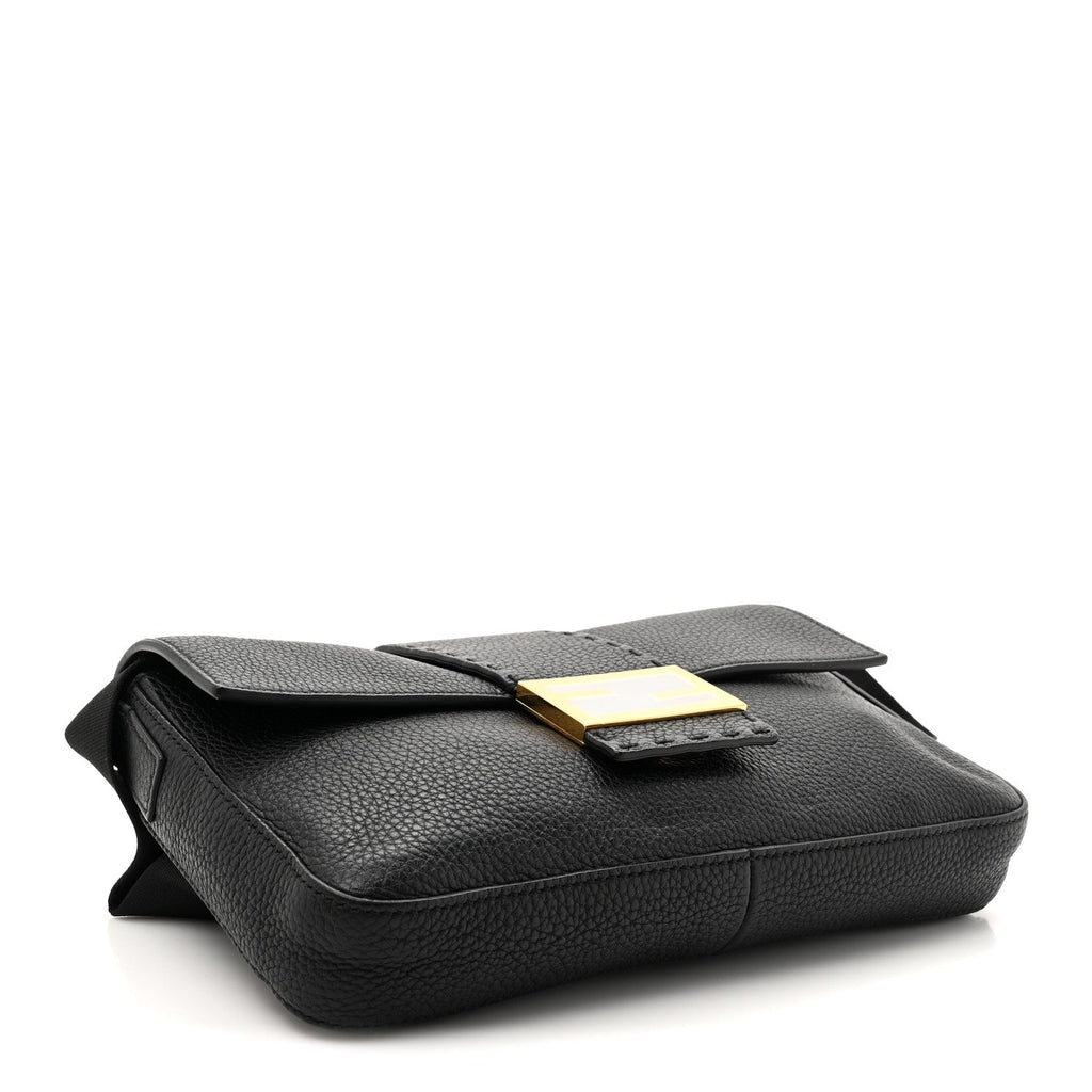 Cuoio Romano Selleria Belt Baguette Bag Black