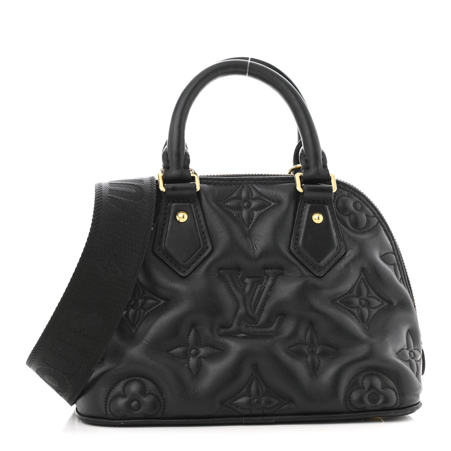 Calfskin Bubblegram Alma BB Black