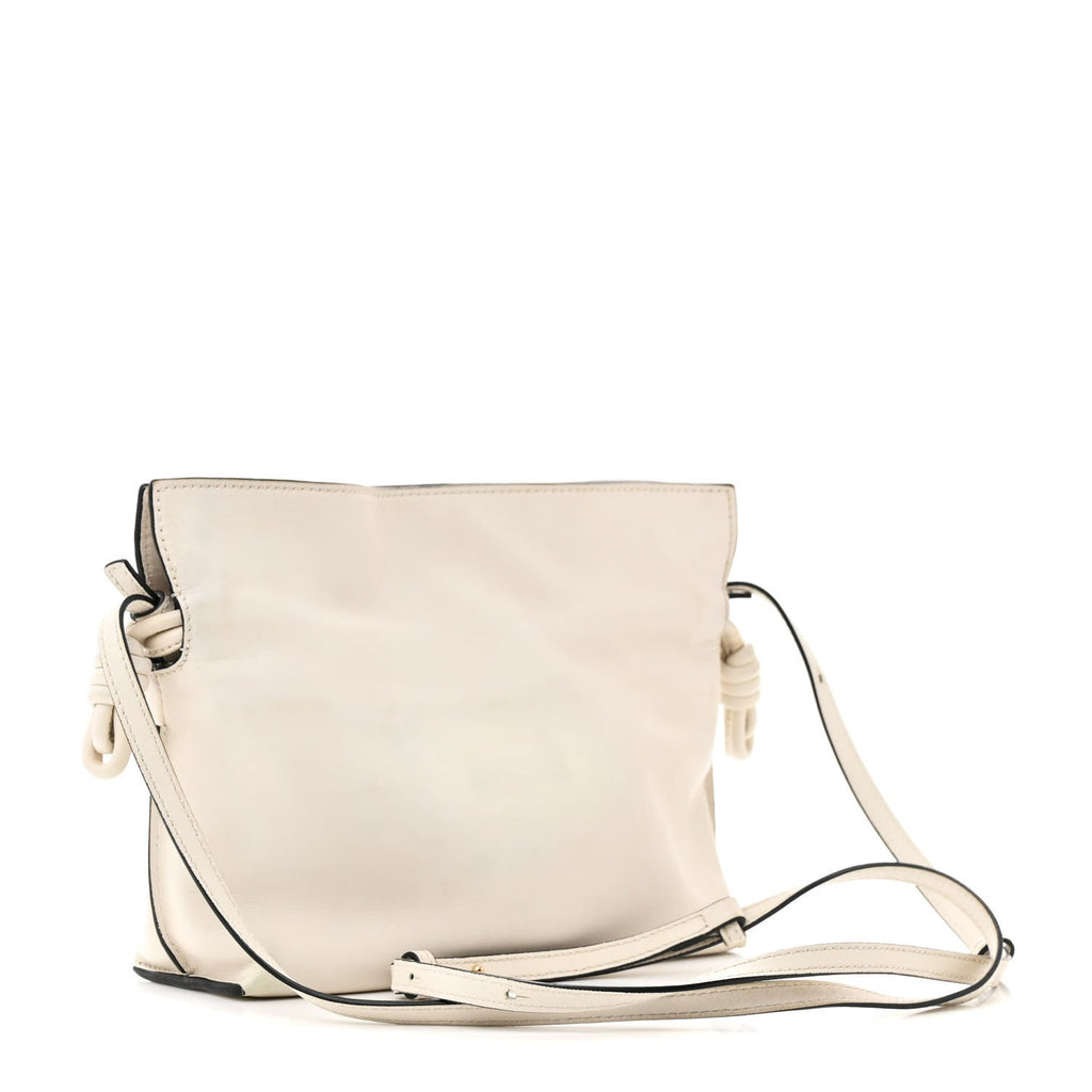 Calfskin Mini Flamenco Knot Clutch Angora