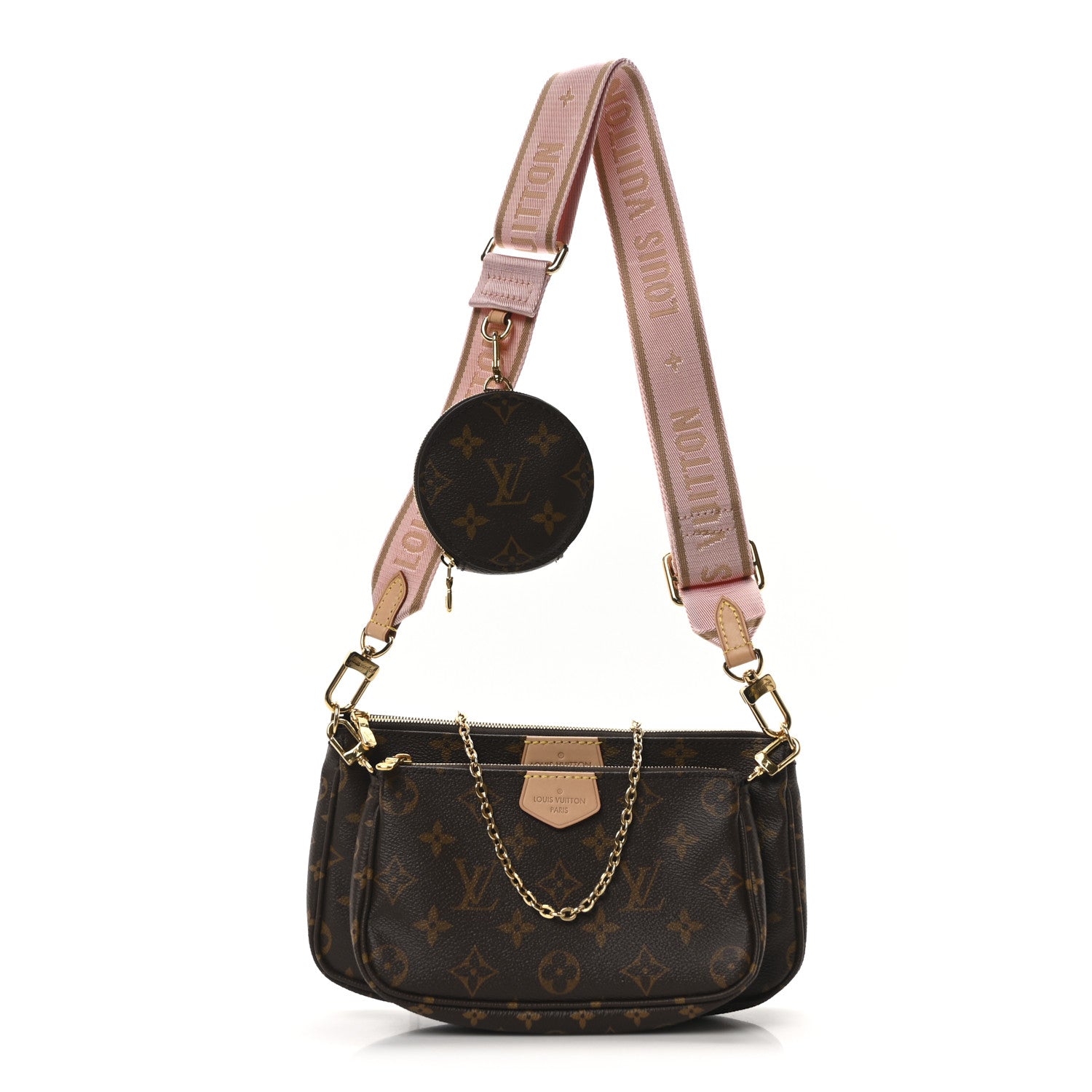 Monogram Multi Pochette Accessories Rose Clair