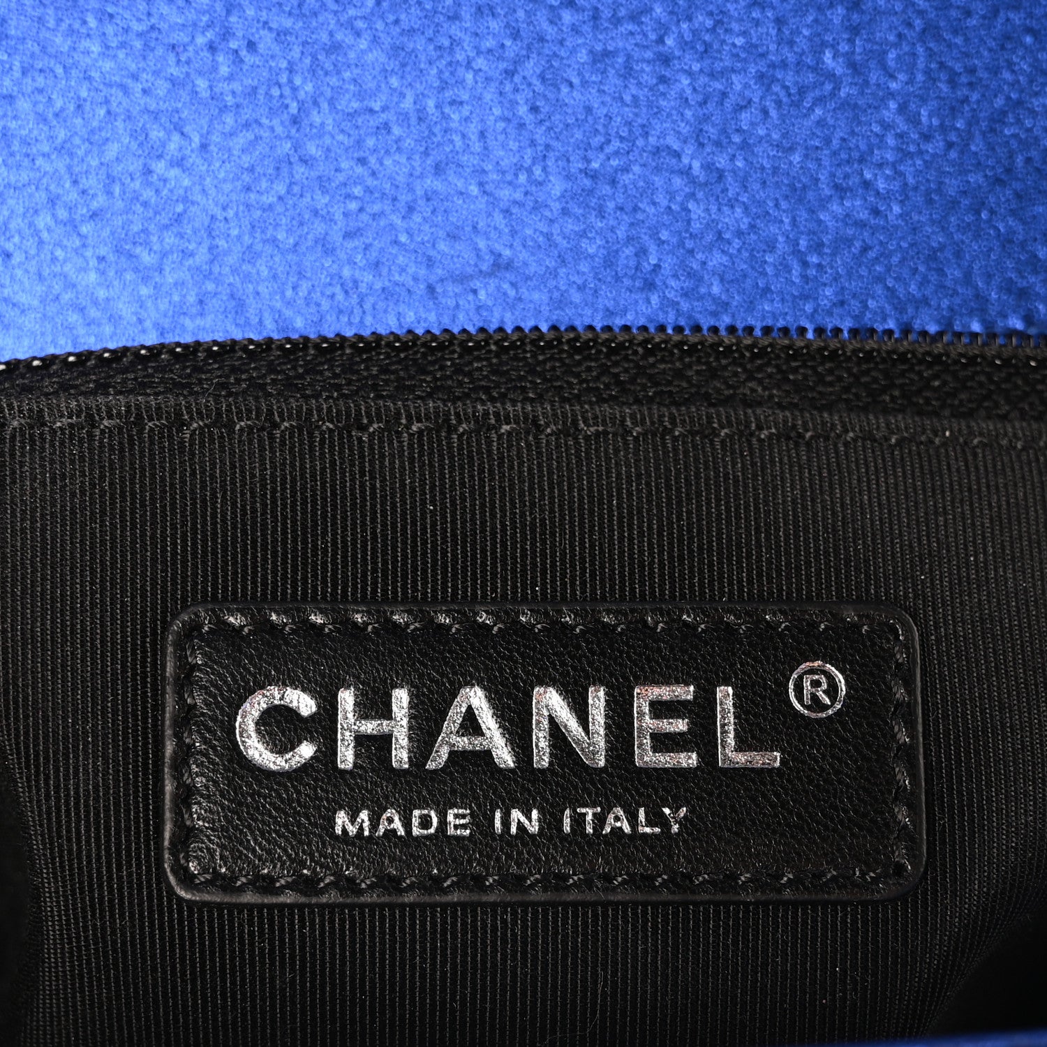 Metallic Patent Quilted New Medium Boy Flap Blue