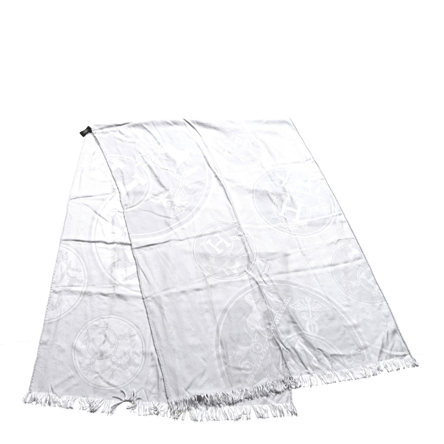 Cashmere Silk New Libris Stole Gris Nuage