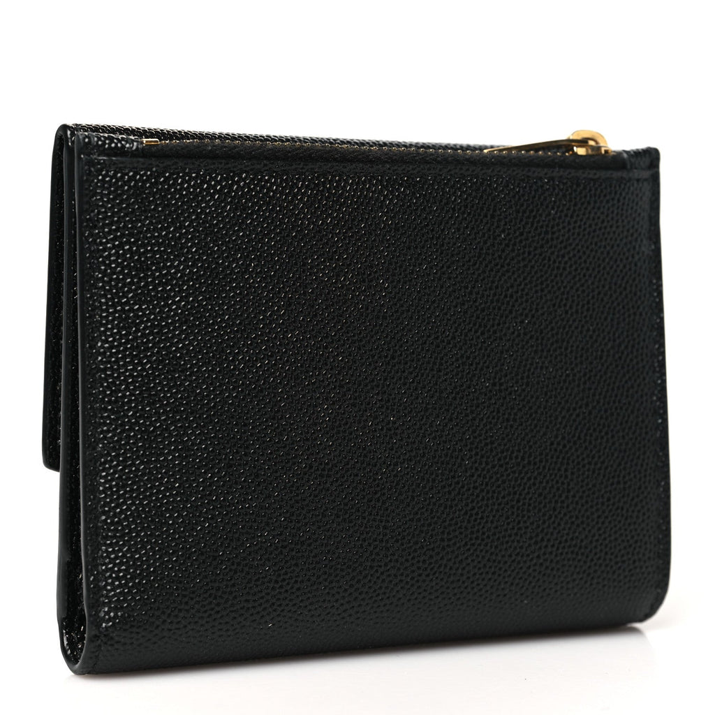 Grain De Poudre Monogram Bi-Fold Wallet Black
