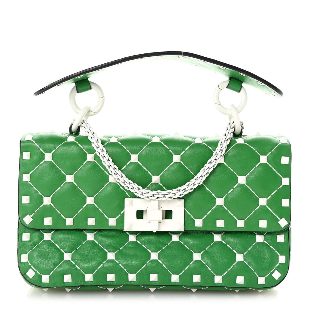 Nappa Small Free Rockstud Spike Shoulder Bag Peppermint