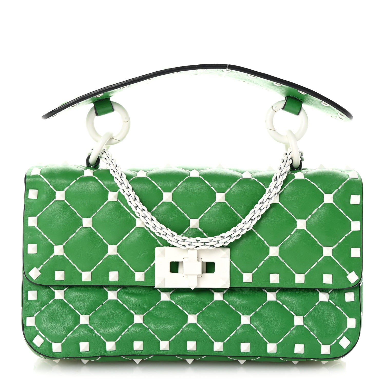 Nappa Small Free Rockstud Spike Shoulder Bag Peppermint