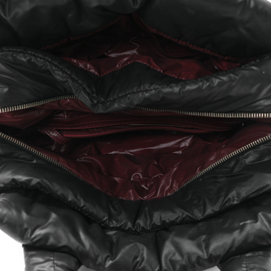 Nylon Coco Cocoon Zipped Tote Black