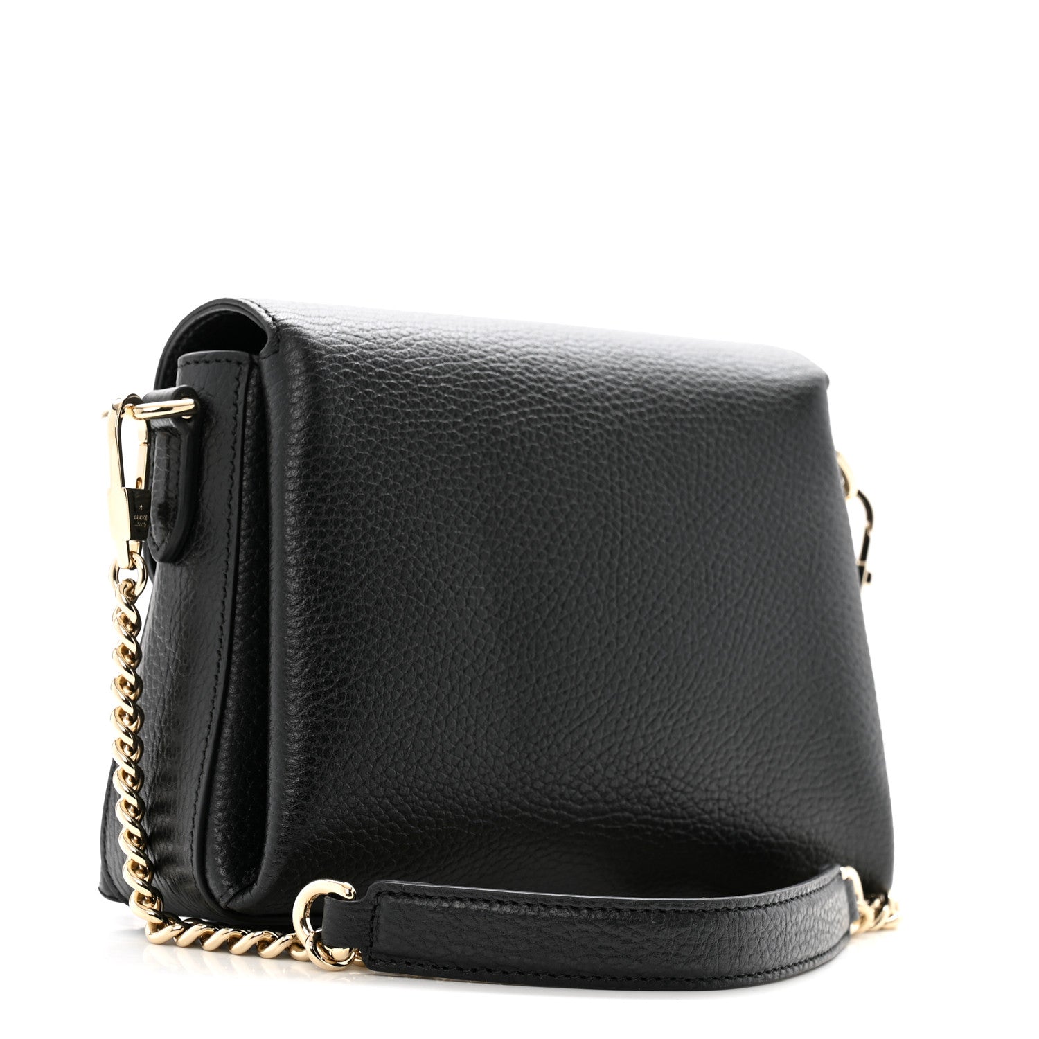 Dollar Calfskin Interlocking G Crossbody Bag Black