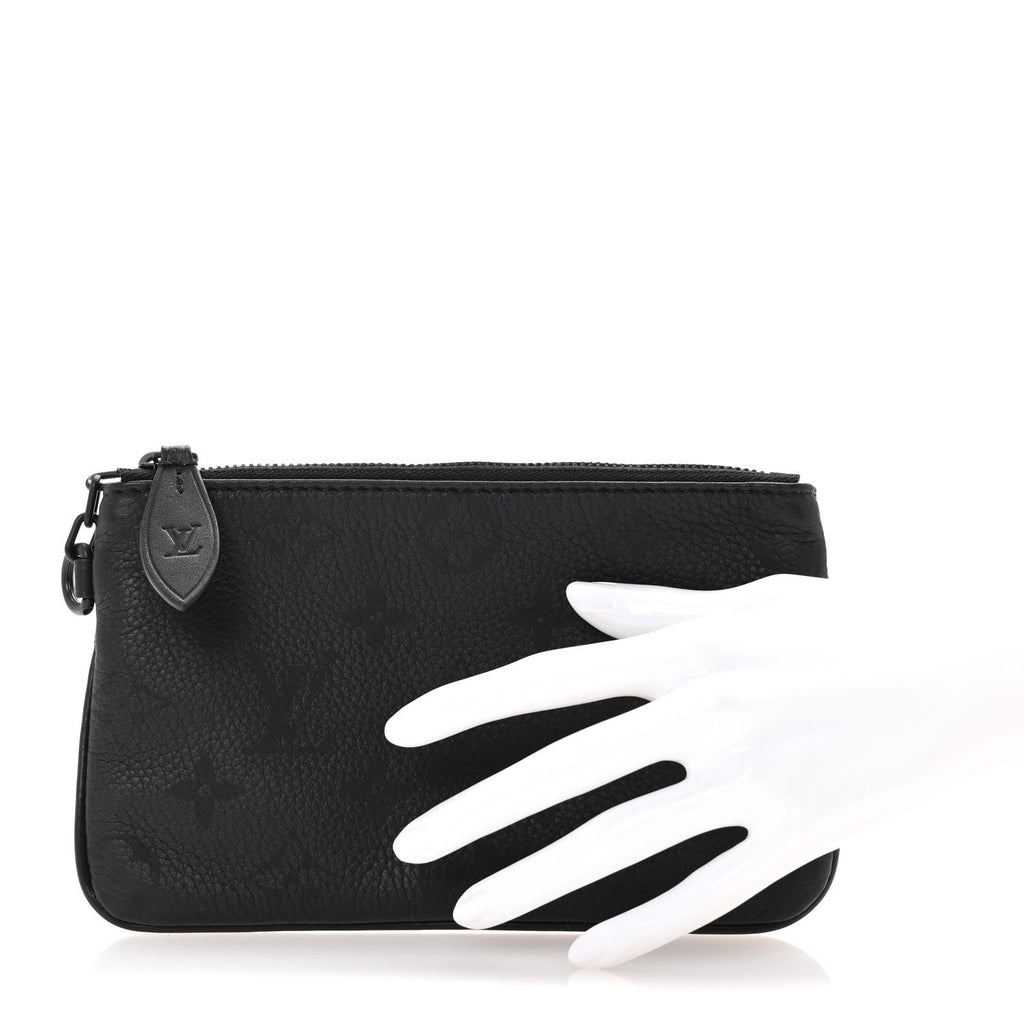 Calfskin Monogram Speedy P9 Bandouliere 30 Pochette Ultra Black