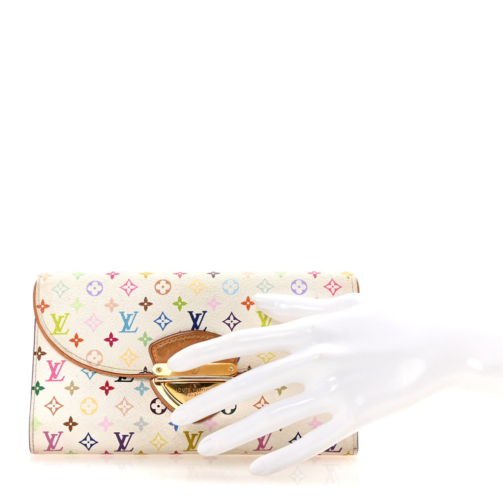 Monogram Multicolor Eugenie Wallet White