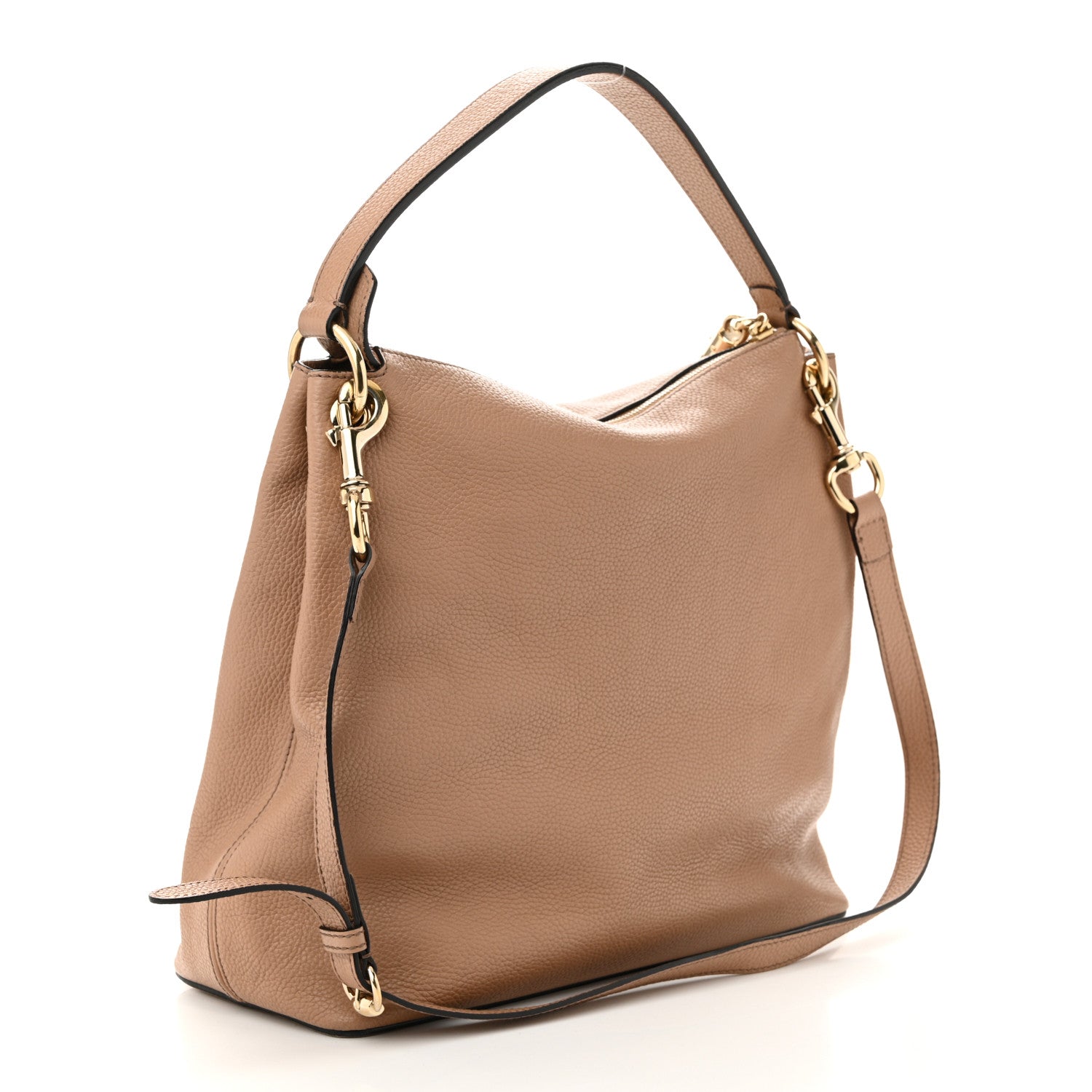 Pebbled Calfskin Large Soho Hobo Camelia