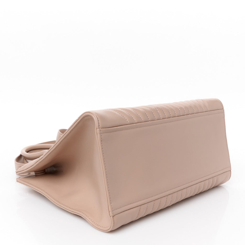 Soft Calfskin Impunture Diagramme Tote Cipria