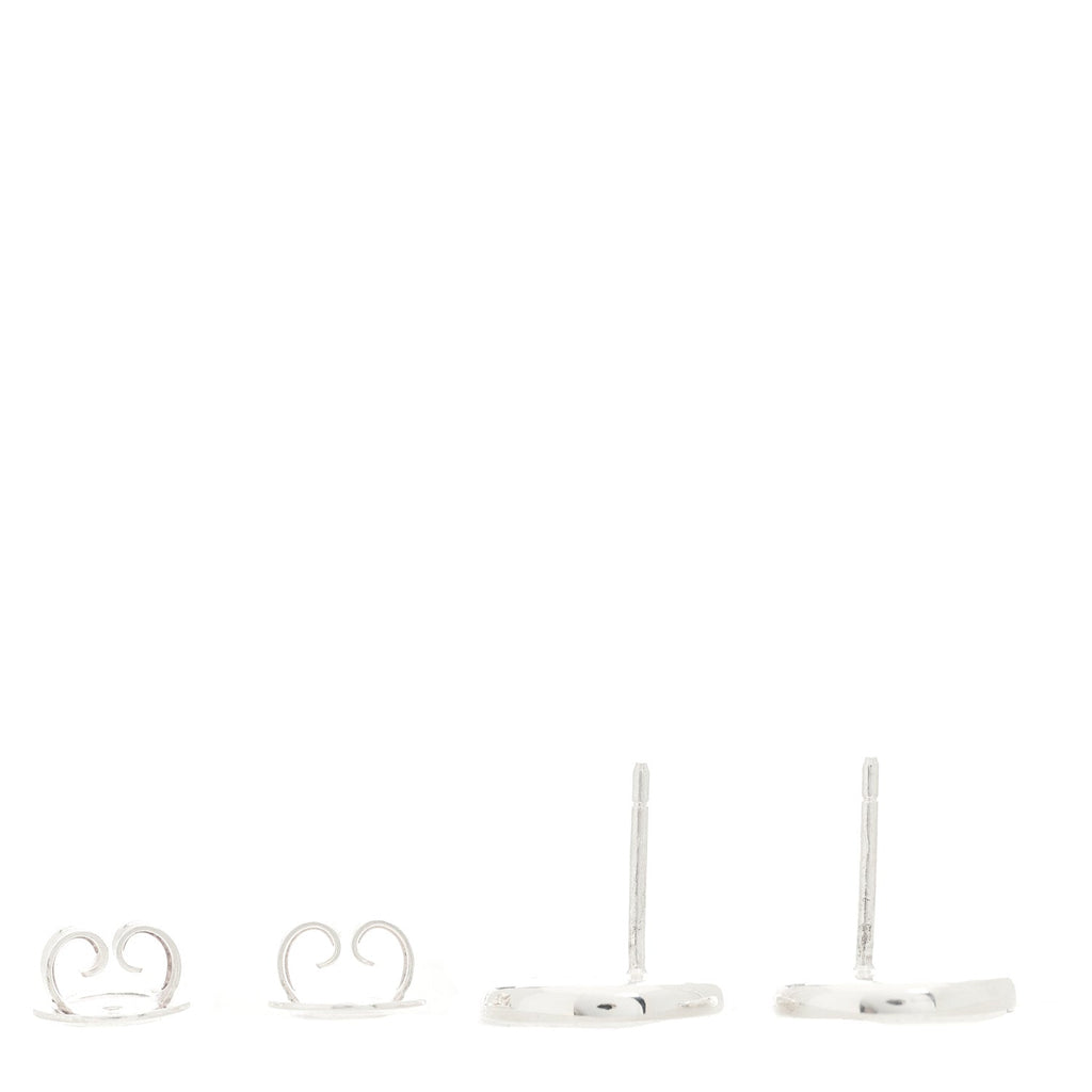 Sterling Silver Round Stud Earrings