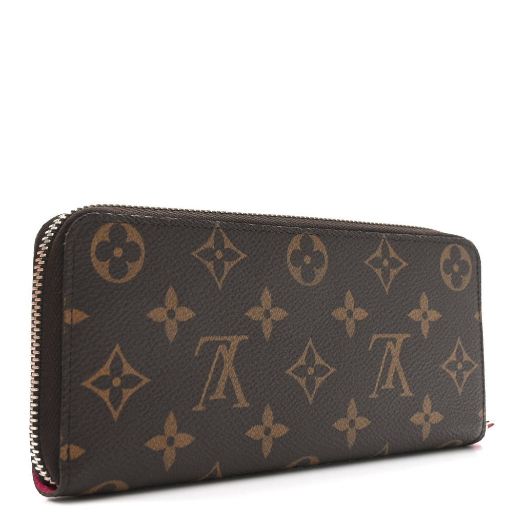 Monogram Clemence Wallet Fuchsia