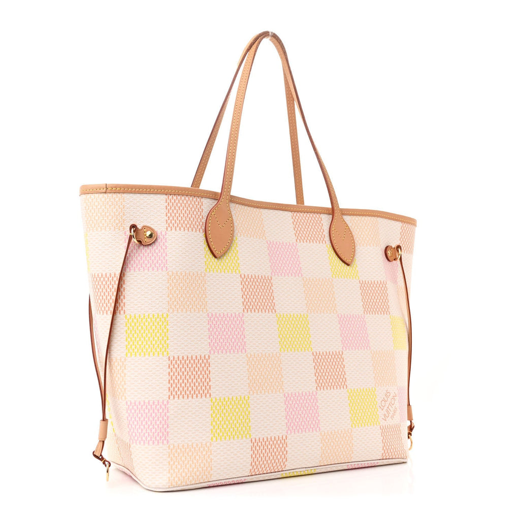 Damier Giant Neverfull MM Peach