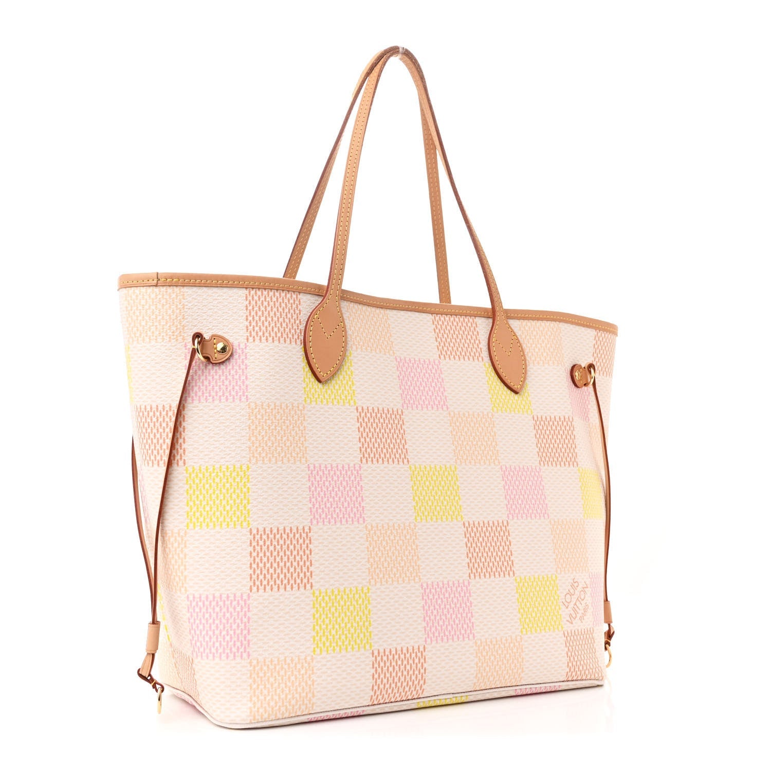 Damier Giant Neverfull MM Peach