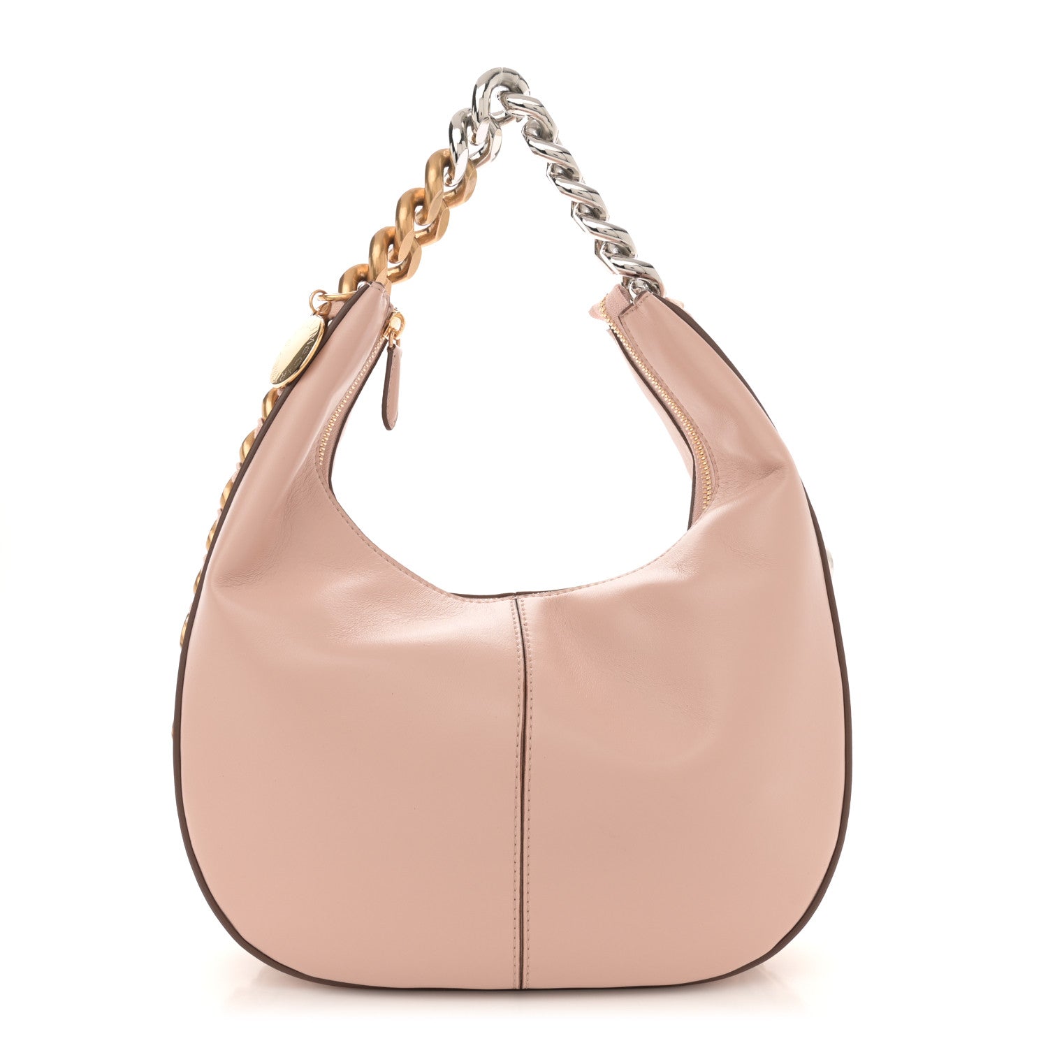 Eco Alter Nappa Frayme Small Zipit Shoulder Bag Blush