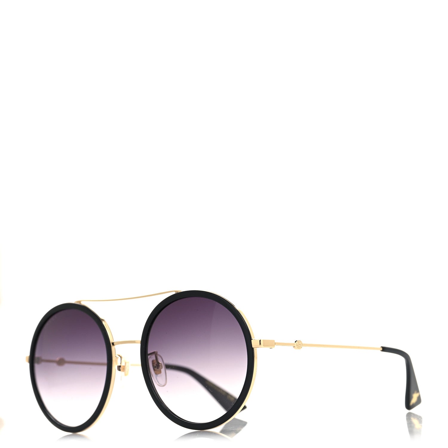 Metal Round Frame Sunglasses GG0061S Black