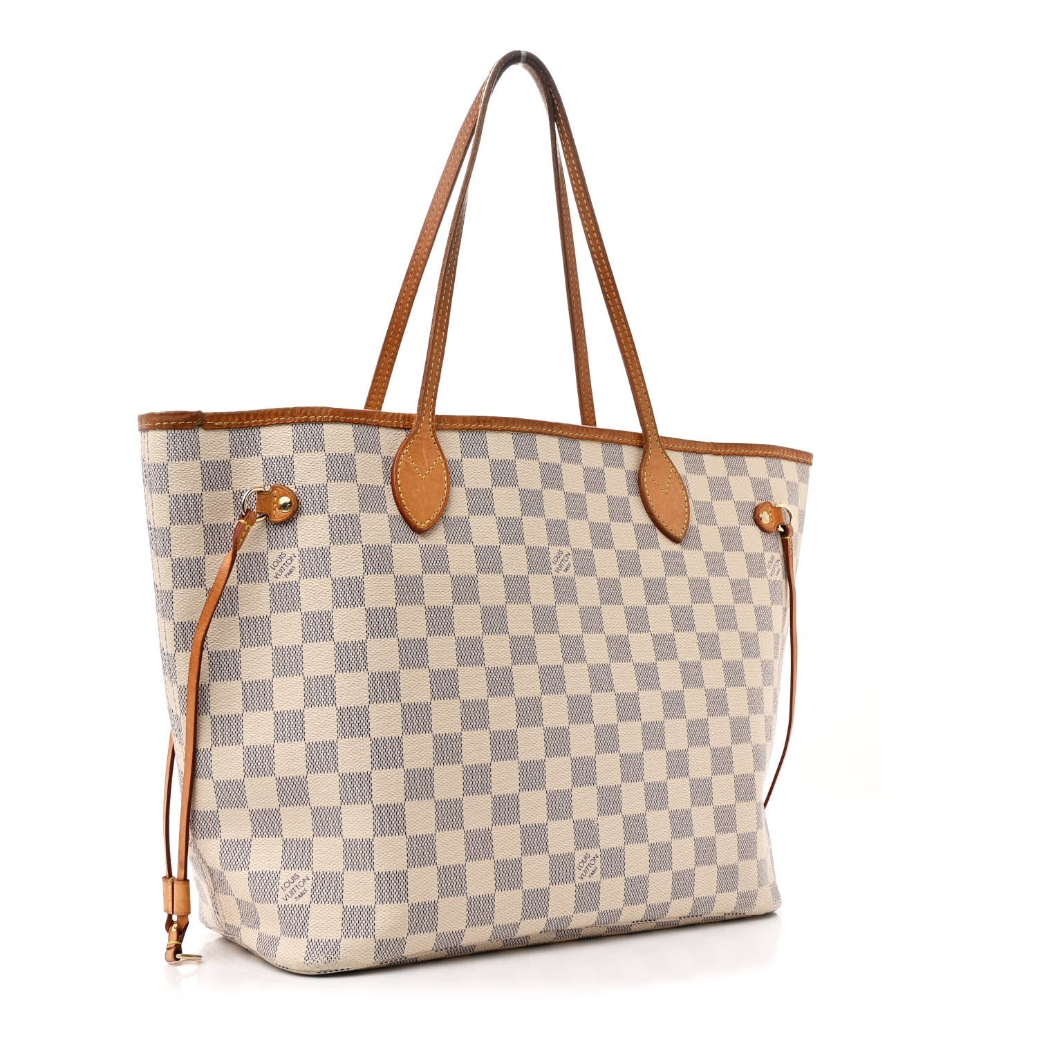 Damier Azur Neo Neverfull MM Rose Ballerine