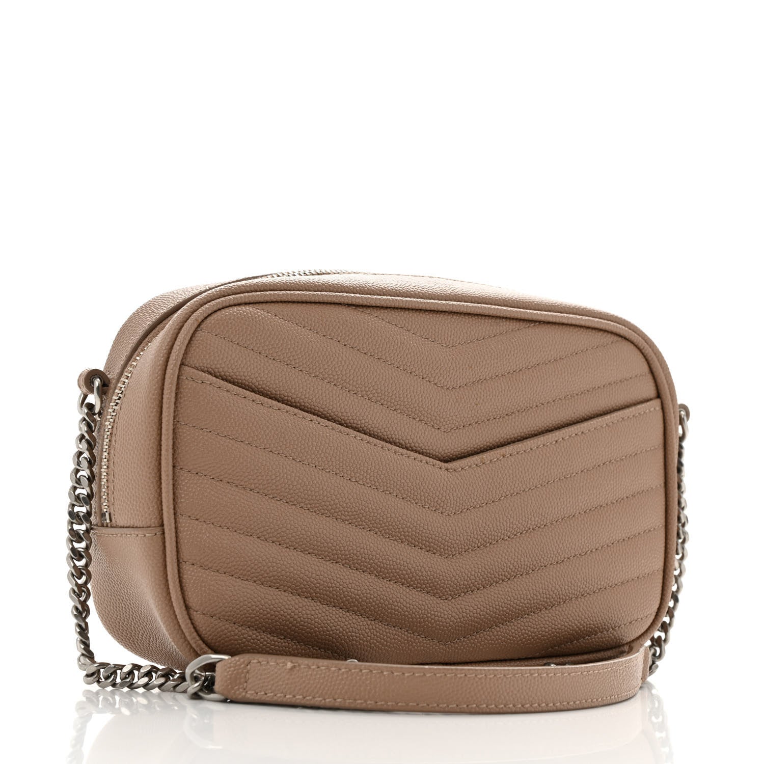 Grain De Poudre Matelasse Monogram Mini Lou Camera Bag Gold Sand