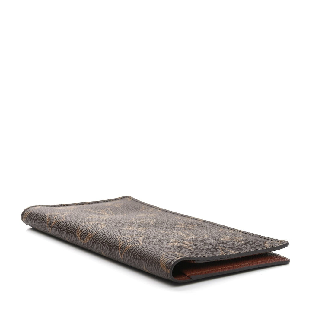 Monogram Checkbook Holder Case Wallet