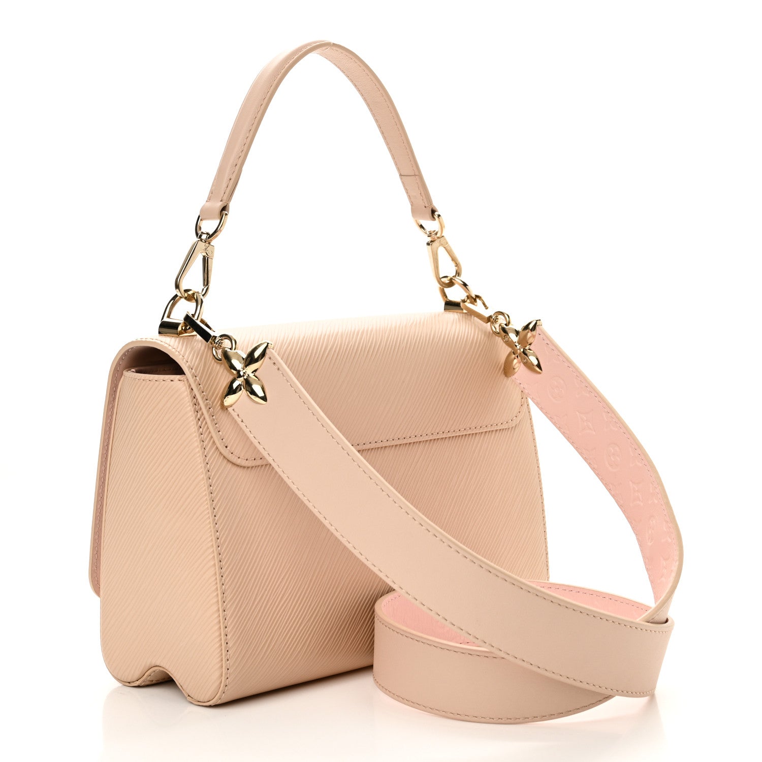 Epi Twist Top Handle Shoulder Bag MM Macchiato