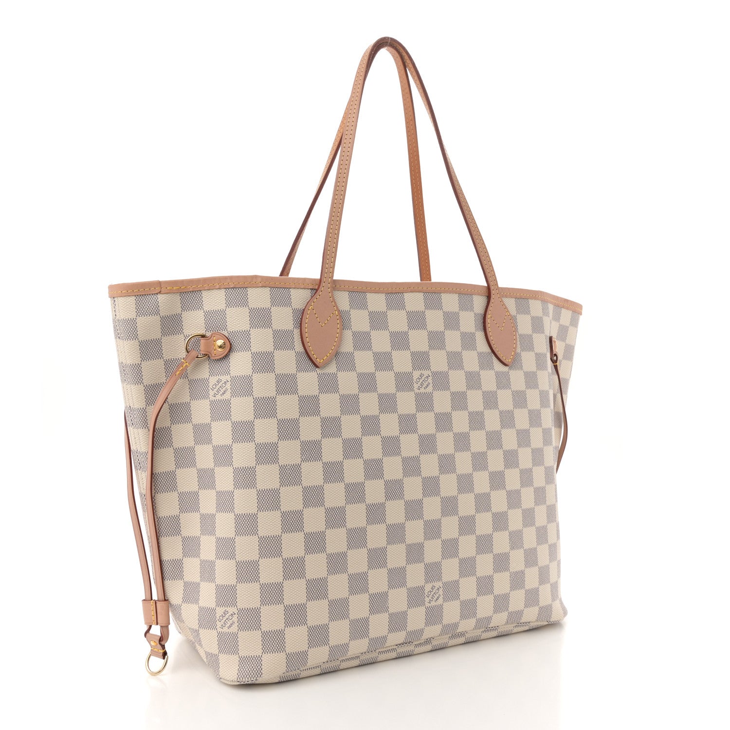 Damier Azur Neo Neverfull MM Rose Ballerine