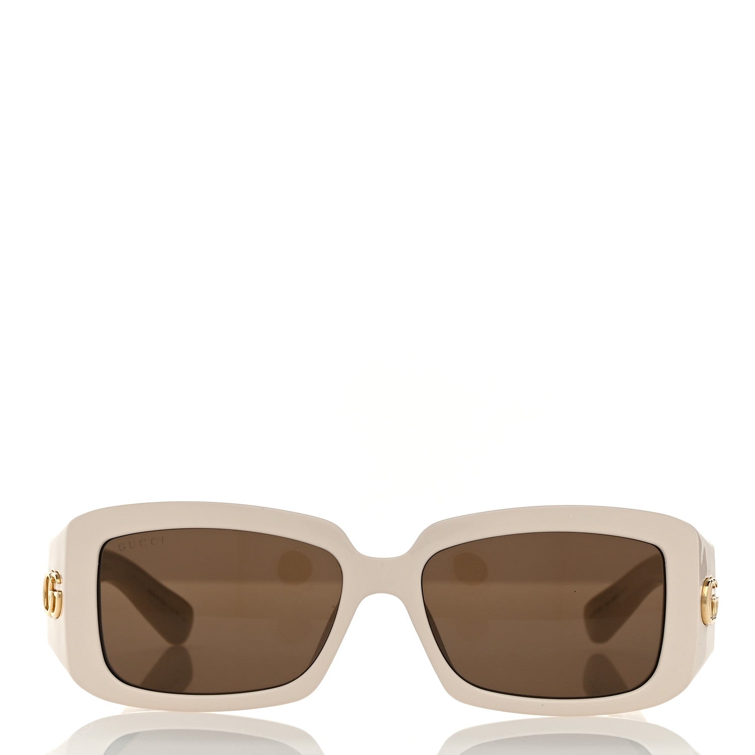 Acetate Rectangular Sunglasses GG1403SK White