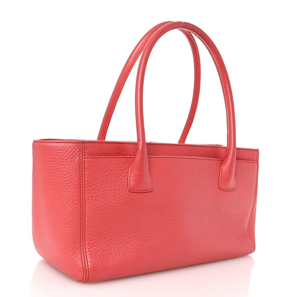 Calfskin Small Cerf Executive Shopper Tote Pink