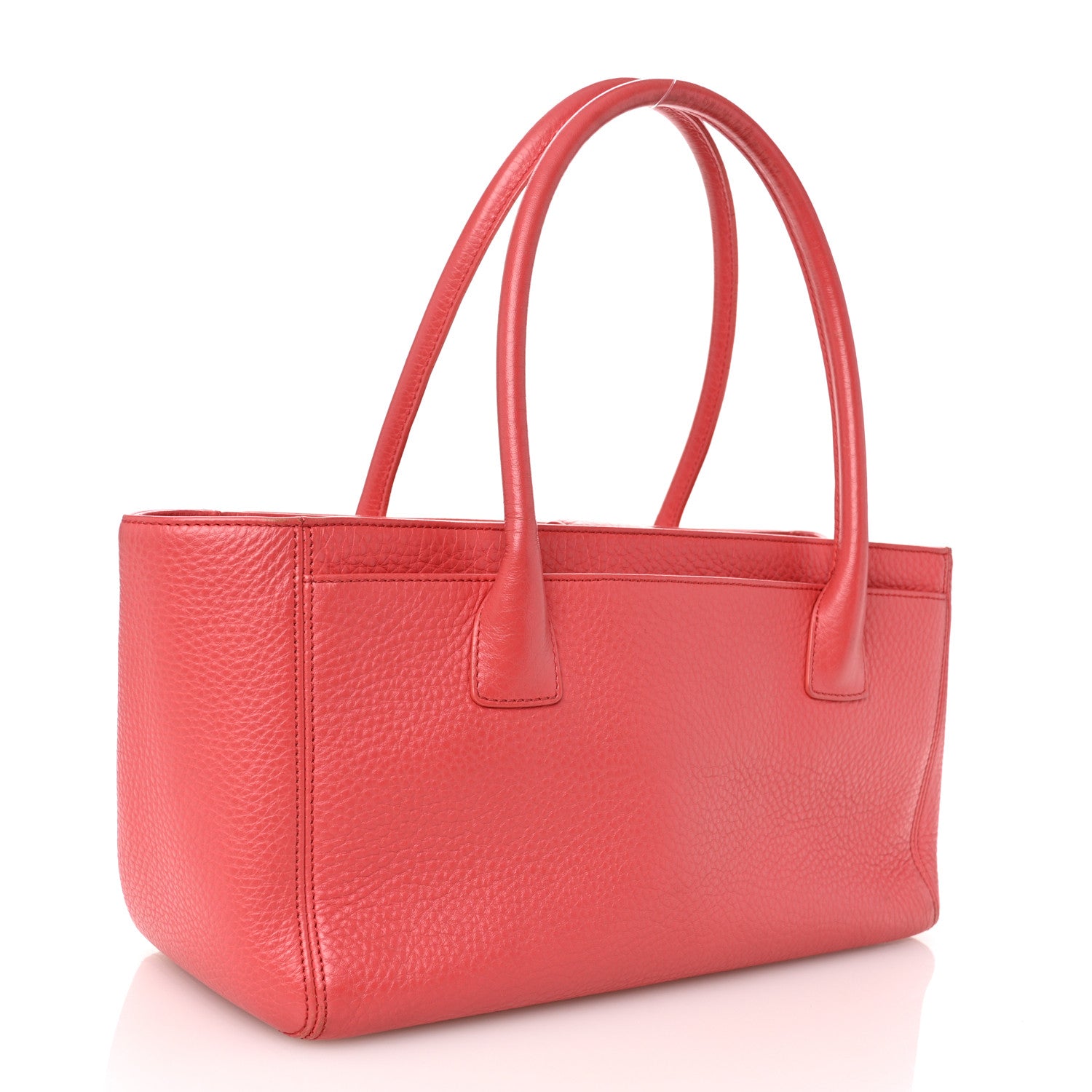 Calfskin Small Cerf Executive Shopper Tote Pink