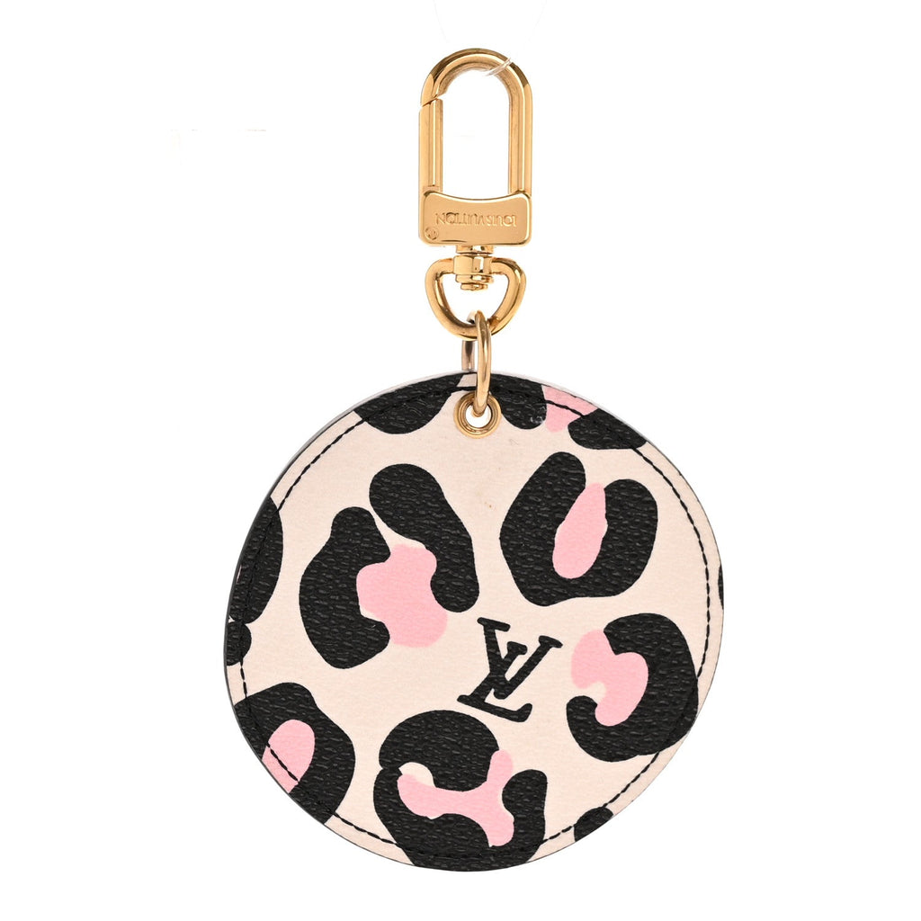 Monogram Wild At Heart Illustre Bag Charm Key Ring Black