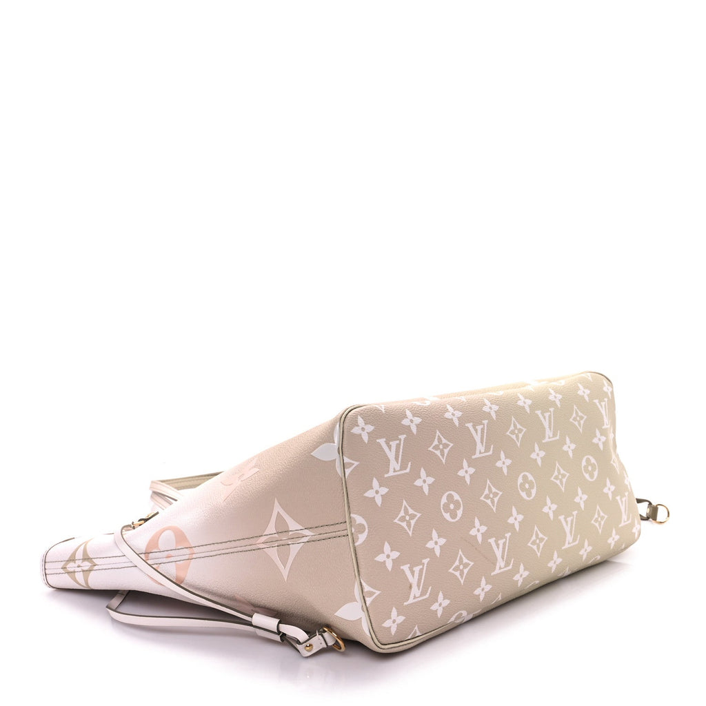 Monogram Giant Spring In The City Neverfull MM Sunset Kaki