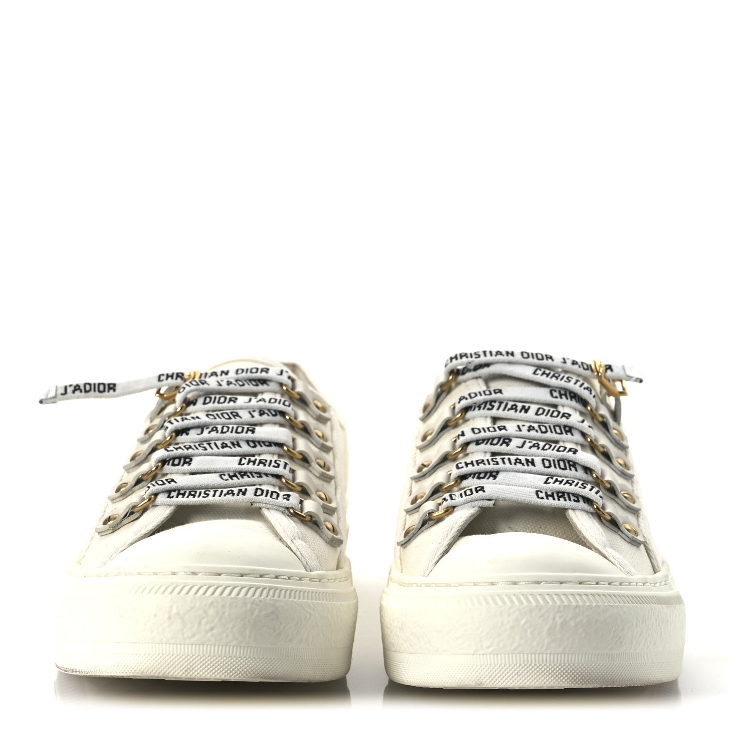 Canvas Walk'N'Dior Low Top Sneakers 39 White