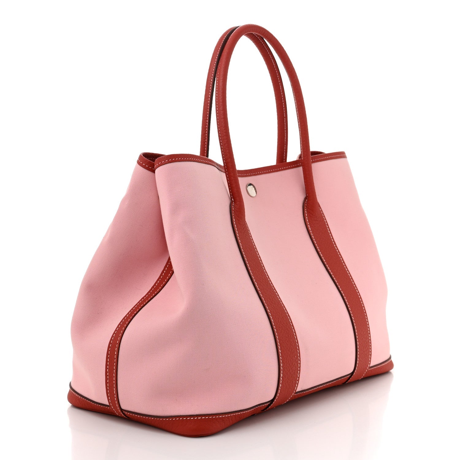 Toile Militaire Vache Country Garden Party Tote 36 MM Rose Sakura Rouge Duchesse