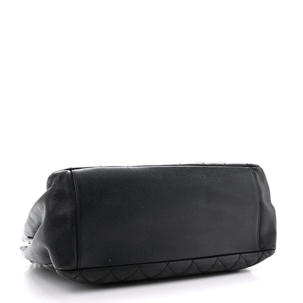 Caviar Quilted Grand Shopping Tote GST Black